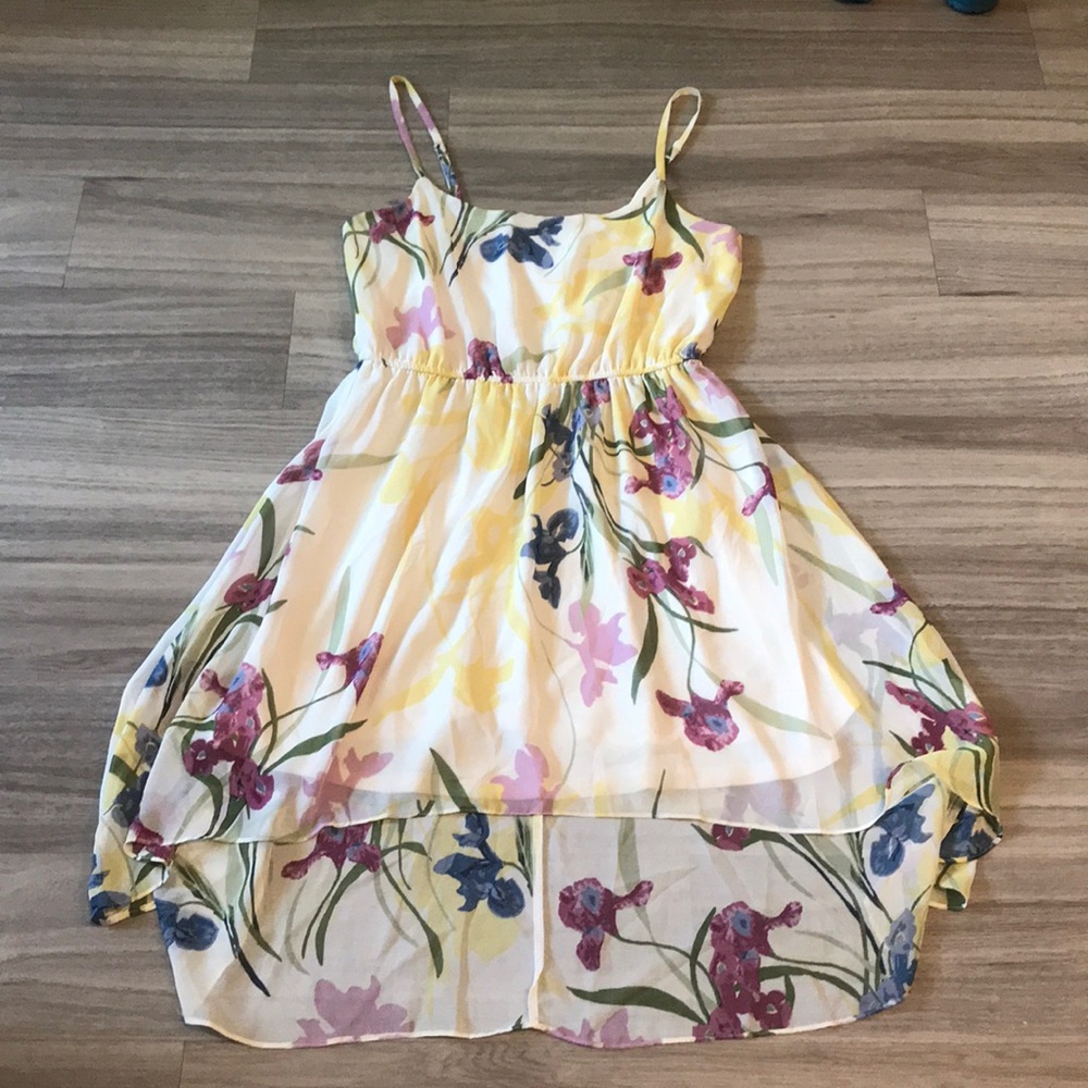 Floral Summer Spring High Low Dress